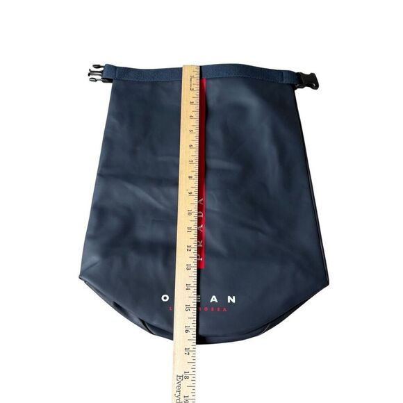 NWOT Prada luna rossa ocean red tab backpack bag unisex Navy - Picture 5 of 11